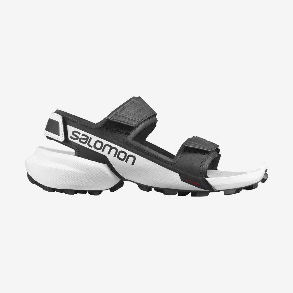 Salomon Singapore Mens Sandals - SPEEDCROSS Black / White | 43870-IXVP